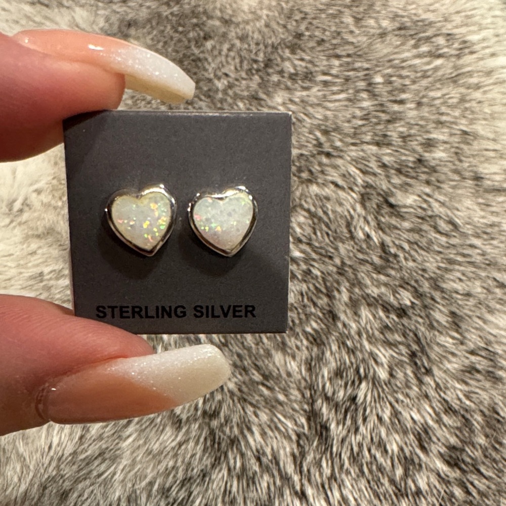 Sterling Silver Heart Earrings
